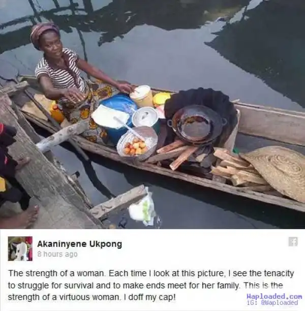 Photo: See The Woman Who Sells Puff-Puff On Water